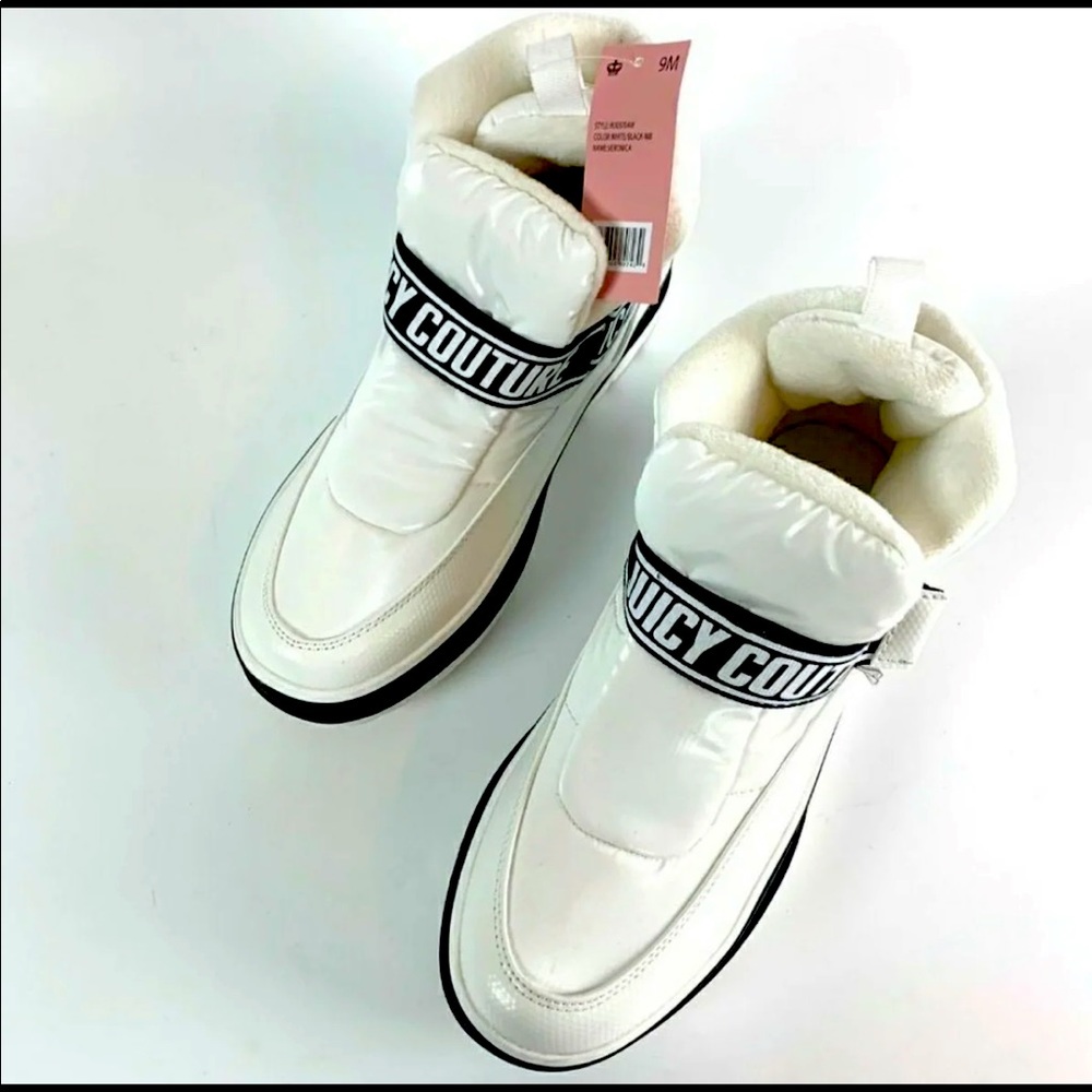 Juicy couture white ankle boots size 9 NWT